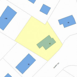 45 Albert Rd, Newton MA 02466-1302 plot plan