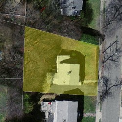 32 Charlotte Rd, Newton MA 02459-1708 aerial view