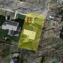 20 Hilltop St, Newton MA  02458-1819 aerial view