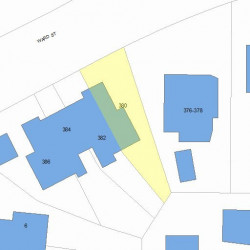 380 Ward St, Newton MA 02459-1217 plot plan