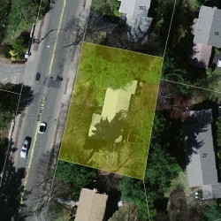 774 Walnut St, Newton MA  02459-1717 aerial view