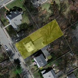 83 Dickerman Rd, Newton MA  02461-1321 aerial view