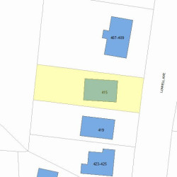 415 Lowell Ave, Newton MA 02460-2148 plot plan