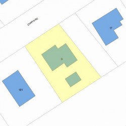 9 Chapin Rd, Newton MA 02459-1806 plot plan