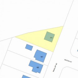 175 Winslow Rd, Newton MA  02468-1742 plot plan