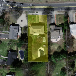 1370 Commonwealth Ave, Newton MA  02465-2915 aerial view