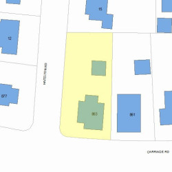 863 Commonwealth Ave, Newton MA 02459-1037 plot plan