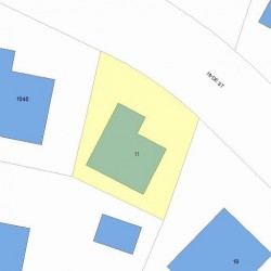 11 Hyde St, Newton MA 02461-1203 plot plan