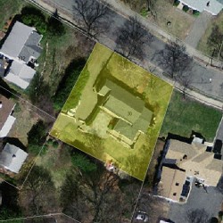 30 Pine St, Newton MA  02465-1425 aerial view