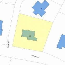198 Collins Rd, Newton MA  02468-2238 plot plan