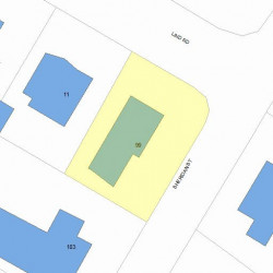 99 Sheridan St, Newton MA  02465-1057 plot plan