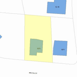 1075 Beacon St, Newton MA 02459-1703 plot plan