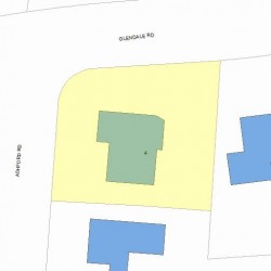 4 Ashford Rd, Newton MA 02459-1227 plot plan