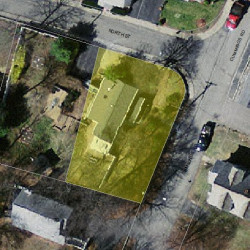 69 Cummings Rd, Newton MA 02459-1754 aerial view