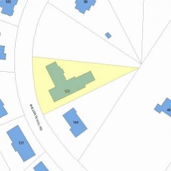 128 Baldpate Hill Rd, Newton MA  02459-2857 plot plan