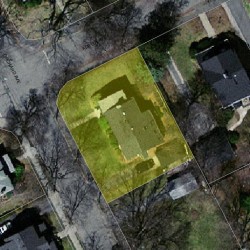 19 Adella Ave, Newton MA 02465-1901 aerial view