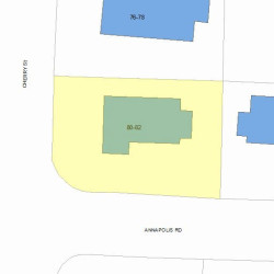 82 Cherry St, Newton MA 02465-1237 plot plan