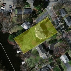 7 Bernard St, Newton MA 02461-1903 aerial view