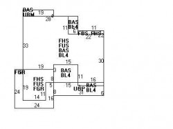 116 Dedham St, Newton MA 02461-2136 floor plan