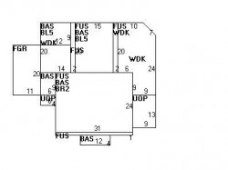 76 Oakdale Rd, Newton MA  02459-2627 floor plan