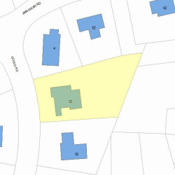 12 Gould Rd, Newton MA 02468-2121 plot plan