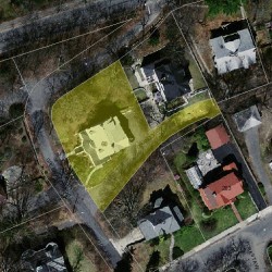 60 Greenwood Ave, Newton MA 02465-2551 aerial view