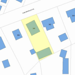 346 Auburndale Ave, Newton MA 02466-1221 plot plan