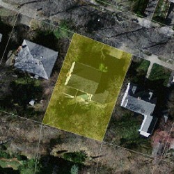 57 Maplewood Ave, Newton MA 02459-2527 aerial view