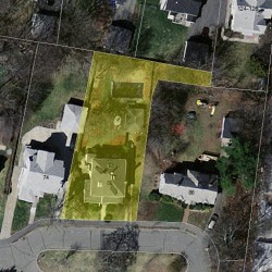 80 Prescott St, Newton MA  02460-1719 aerial view