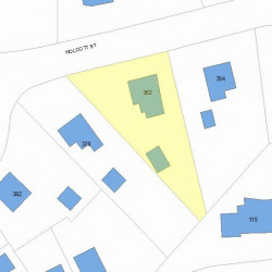 362 Wolcott St, Newton MA 02466-1533 plot plan
