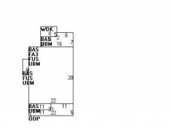 14 Owatonna St, Newton MA  02466-1411 floor plan