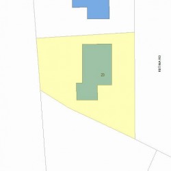 23 Regina Rd, Newton MA  02466-1412 plot plan