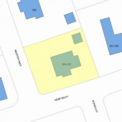 157 Webster St, Newton MA 02465-1822 plot plan