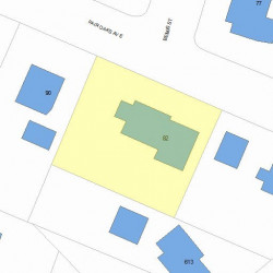 82 Fair Oaks Ave, Newton MA  02460-1219 plot plan