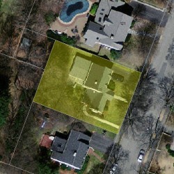 125 Winslow Rd, Newton MA  02468-1743 aerial view