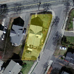 42 Auburn St, Newton MA 02465-2224 aerial view