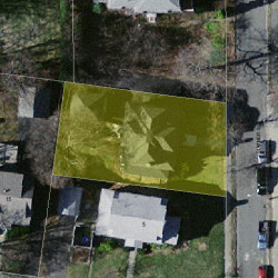 25 Sumner St, Newton MA  02459-1640 aerial view