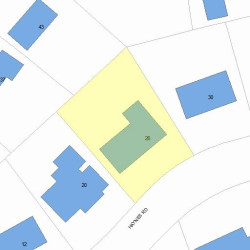 26 Haynes Rd, Newton MA  02459-2715 plot plan