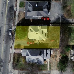 366 Waltham St, Newton MA  02465-1732 aerial view