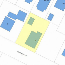 62 Underwood Ave, Newton MA  02465-1024 plot plan
