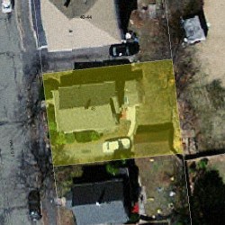46 Hale St, Newton MA 02464-1311 aerial view