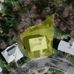 60 Nardell Rd, Newton MA  02459-2821 aerial view