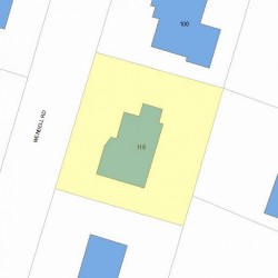 118 Wendell Rd, Newton MA 02459-2947 plot plan