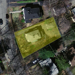 50 Tarleton Rd, Newton MA 02459-1733 aerial view