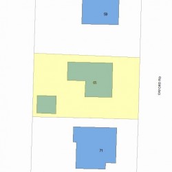 65 Oxford Rd, Newton MA 02459-2407 plot plan