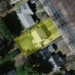 159 Christina St, Newton MA 02461-1915 aerial view