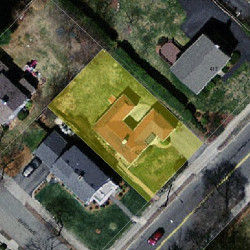 425 Waltham St, Newton MA  02465-1939 aerial view