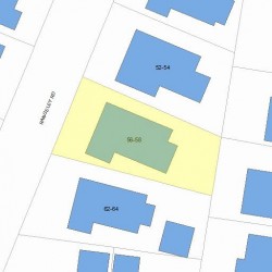 58 Rangeley Rd, Newton MA 02465-1646 plot plan