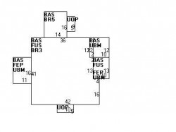 303 Ward St, Newton MA 02459-1213 floor plan