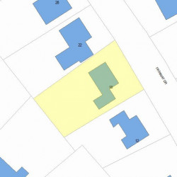 18 Fairway Dr, Newton MA 02465-1713 plot plan